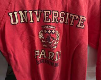 Red Universite Paris Sorbonne crewneck sweatshirt