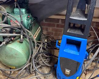 Speedaire air compressor and an electric pressure washer