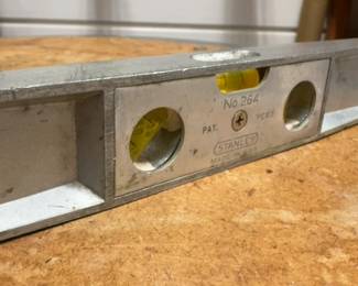Vintage Stanley Aluminum Torpedo Level with Original Box