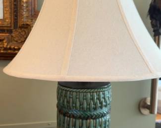 28”H | Yah Fei Ceramic Basket Weave Table Lamp