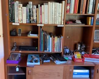 72”H x 48”L x 19”W | Vintage Mid-Century Modern Wooden Bookcase and Wall Unit