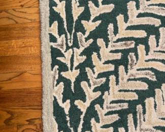 49”L x 72”W | Modern Green and Cream Fern Pattern Safavieh Area Rug