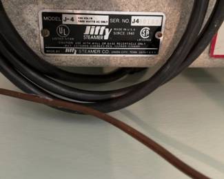 Jiffy Steamer (Model J-4)
