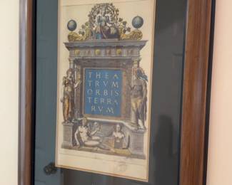 19” x 26” Abraham Ortelius Theatrum Orbis Terrarum Framed Print