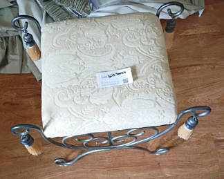 Lot 303: Decorative Metal Vanity Stool