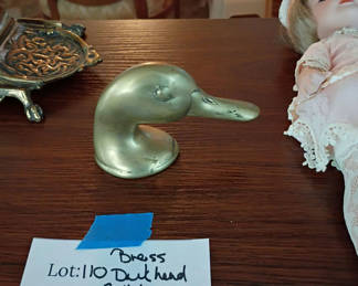 Lot 110: Brass Duck Head Bottle Opener