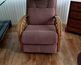 Lot 119: Upholstered Rocking Recliner Chair