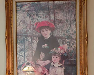 Lot 96: Framed Print of Two Girls