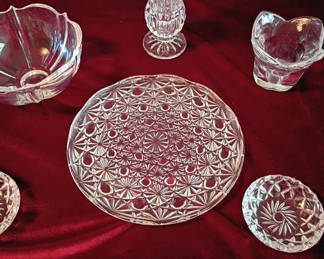 Lot 26: Assorted Cut Crystal Glassware Pieces