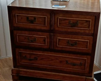 Lot 120: Wooden three-Drawer Chest