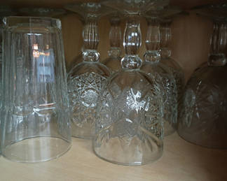 Lot 39: Assorted Drinking Glasses and Stemware