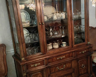 Lot 3: White Furniture Co. China Hutch Cabinet