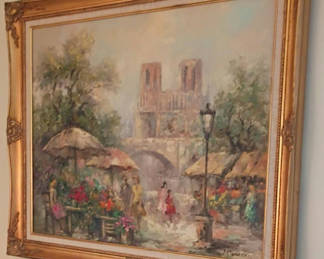 Lot 105: Framed Oil Painting by M. Torrens
