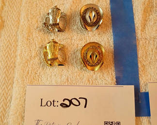 Lot 207: Decorative Gold-Tone Western Hat and Boot Pins