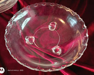 Lot 11: Vintage Fostoria Century Line Glass Serving Dishes