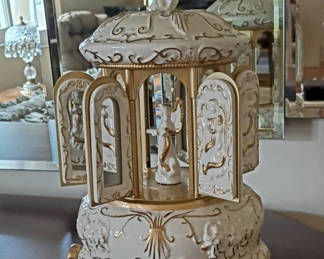 Lot 92: Mr. Christmas Angel Carousel Musical Decoration