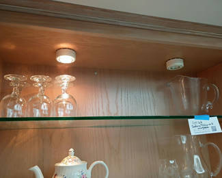 Lot 62: Glass Pitcher and Stemware Set