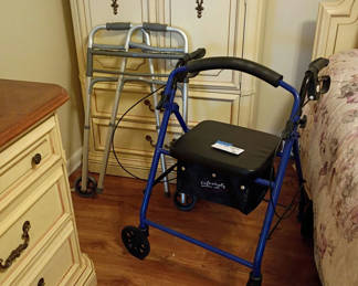 Lot 148: Three Walkers Including Rollator Walker