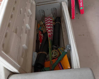 Lot 811: Outdoor Storage Bench, Pressure Washer, and Miscellaneous Items