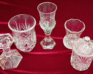 Lot 58: Assorted Cut Glass Decorative Tableware Pieces