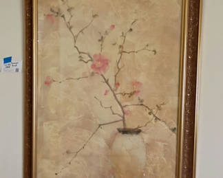 Lot 83: Framed Floral Vase Print