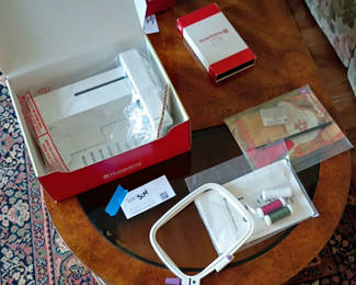 Lot 304: Husqvarna Embroidery Machine Accessories and Hoop