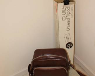 Tri pod and camera bag