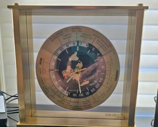 Seiko World Clock with Plane Hand