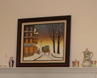 Framed Signed Oil Art