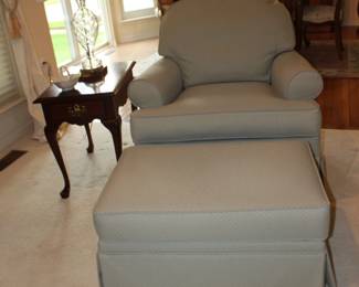 Swivel Chair and Ottoman