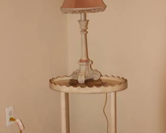 Lamps and Oval SIde Table