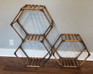 HEXAGONAL INDOOR OUTDOOR PLANT STAND