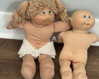 VINTAGE CABBAGE PATCH KIDS PIGTAILS & BALD BABY