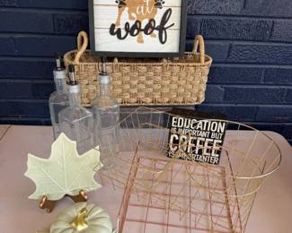HOME DECOR OIL & VINEGAR BOTTLES