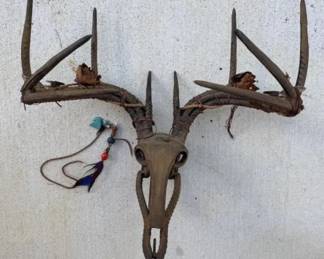 IRON BUCK CUSTOM MADE WALL SCUPLTURE HEAVY
