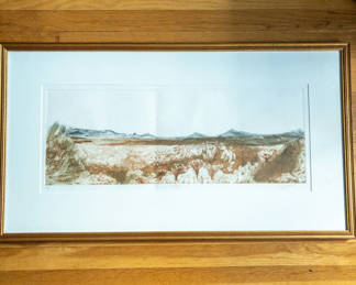 Lot 31: Judy Bergman Etching "Jumping Chollas" 1991