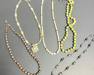 Lot 8: Freshwater Pearls, Stone, Sterling Jewelry