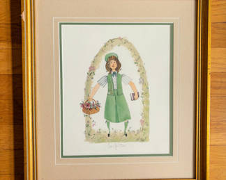 Lot 76: P. Buckley Moss "Our Girl Scout" Print