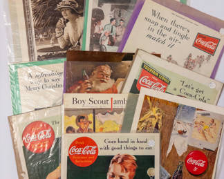 Lot 24: Collection of Vintage Coca-Cola Print Advertisements