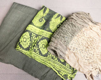Lot 38: 3 Scarves and / or Wraps
