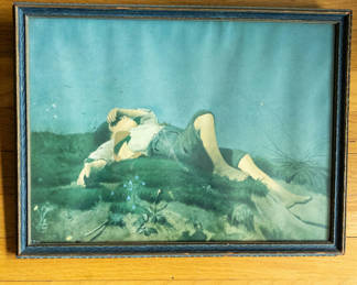 Lot 28: "A Shepherd Boy" Vintage Lithograph