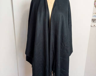 Lot 19: Black Fringed Wrap