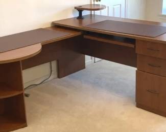 Sauder 2Piece Desk with Two Desk Pads