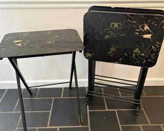 Artex Green TV Tray Set
