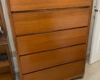 Midcentury Solid Walnut Chest of Drawers