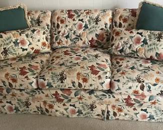 Vintage Floral Patterned Sofa
