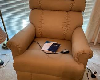 LaZBoy Beige Colored Rocking Massage Recliner
