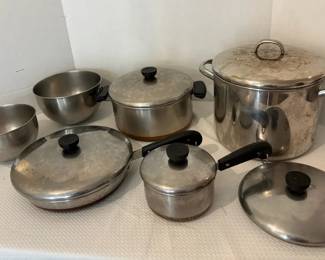 Revere Ware Pots, Pans, Bowls
