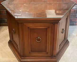 Vintage Midcentury Hexagonal Side Table