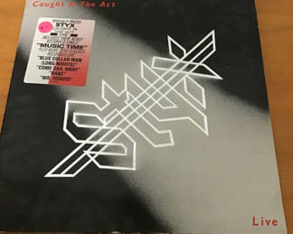 Lot 138: Styx Caught in the Act Live Vinyl Record
